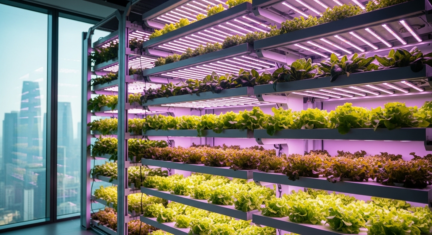 The Urban Harvest: How Vertical Farms Are Revolutionizing City Food Systems